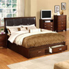 Wooden Platform Bed With Drawers