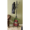 Black Iron Hall Tree with Rattan Baskets 10766121(OFS)