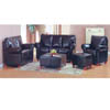 3 Pc Leather Sofa Set w/Free Coffee Table Ottoman 13008 (HB)