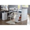 Wyatt White Finish Loft Bed Set 19405 (AFS)