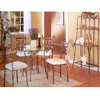 Round Metal Glass Dining Table Set  F2119/1059 (PX)