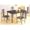 5 Pc Marble Finish Dining Set 2604/2608 (PJ)