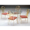 5-Pc Pack White/Gold Dinette Set 2166W (Au)