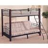 Twin/Full Futon Convertible Bunk Bed 2182BF (IEM)