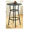 Black Bar Table With Metal Base 2383 (CO)