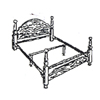 Queen Size Bed Rail For Head/Footboard 2401 (COFS)