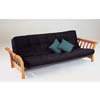 Oak Finish Sleigh Futon Bed 2424 (A)