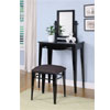 Gloss Black Vanity, Mirror and Bench 243-290 (PWFS)