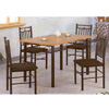 5-Pc Black Metal Dining Set 2852 (CO)