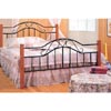 Sandy Black Metal Heart Queen Size Head/Footboard 2950Q (CO)