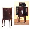 Queen Anne Style Jewelry Armoire 3011 (CO)