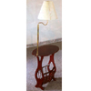 Cherry Finish Swing Arm Brass Lamp Magazine Table 3337 (CO)