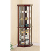 Solid Wood Corner Curio Cabinet in Cherry 3393(CO)