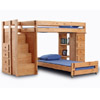 Solid Wood Loft Bed With Stairs 39472_(PC)