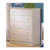 5-Drawer White Chest 400096 (CO)