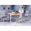 5-Pc Natural/White Dining Set 4098/4703 (CO)