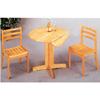 3-Pc Set Round Solid Wood Table And Chairs 4137-28 (CO)