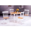 5-Pc Natural/White Solid wood Dinette Set 4140-17 (CO)