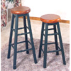 Swivel Stool In Oak And Green Finish 4330_ (CO)