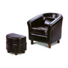 Leather Like Kid Club Chair w/Ottoman 46006_(CO)