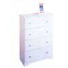 4-Drawer Chest 4802WHT-01-KD(LN)