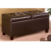 Dark Brown Storage Ottoman 501039 (COFS)