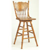 Oak Finish Press Back Bar Stool 5284AN (CO)