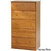Solid Wood 5-Super Jumbo Drawer Chest with Lock