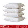 Egyptian Cotton Hypoallergenic Poly-fill Pillows (Set of 4) 