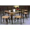 Antique Bronze Dinette Set 6201-36/502 (WD)