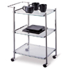 Kitchen Serving Cart in Metallic Finish 62933(OI)