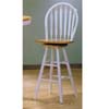 Natural/White Arrow Back Swivel Bar Chair 6998 (A)