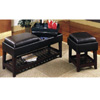 Black Vinyl Bench 700288 (CO)