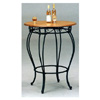 Sandy Black Bar Table With Cherry Wood Top 7609 (CO)