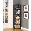 Wood Wall Corner 5-Tier Bookshelf  BK08(KBFS)