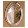 Oval Bevelled Mirror In Silver Finish 900188 (CO)