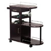 Dark Espresso Entertainment Serving Cart 92235 (WSWFS)