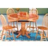 5-Pc Natural and Terra Cotta Dining Set 9234 (WD)