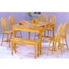 5-Pc Natural Solid Dining Set 9254 (WD)