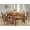 7 Pc. Spiced Oak Dining Set 9854/14/47 (WD)