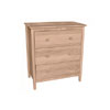 Solid Wood Shaker Style 3 Drawer Chest (WFFS)