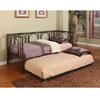 Texture Black Metal Twin Size Day Bed Frame With Rail DB001(