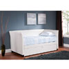 White Finished Upholstered Daybed With Trundle DB07_WH(KBFS)