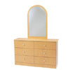 6-Drawer Dresser And Mirror DD-MR_(WP)