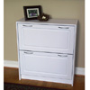 4D Concepts Deluxe Double Shoe Cabinet in White 76455(FDFS