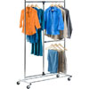 80 In. Dual Bar Adjustable Garment Rack GAR-01702(WFS)