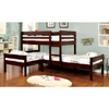 Corner 3-piece Twin Bunk Bed Set IDF-BK626(FAFS)