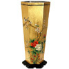 Elm Wood Gold Leaf Umbrella Stand 13439343(OFS205)