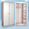 2-Door Wardrobe With Divider L-15(CT)