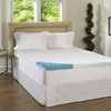 4-inch Sculpted Gel Memory Foam Mattress Topper with Polysil